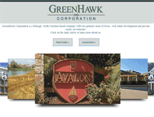 Tablet Screenshot of greenhawkcorp.com